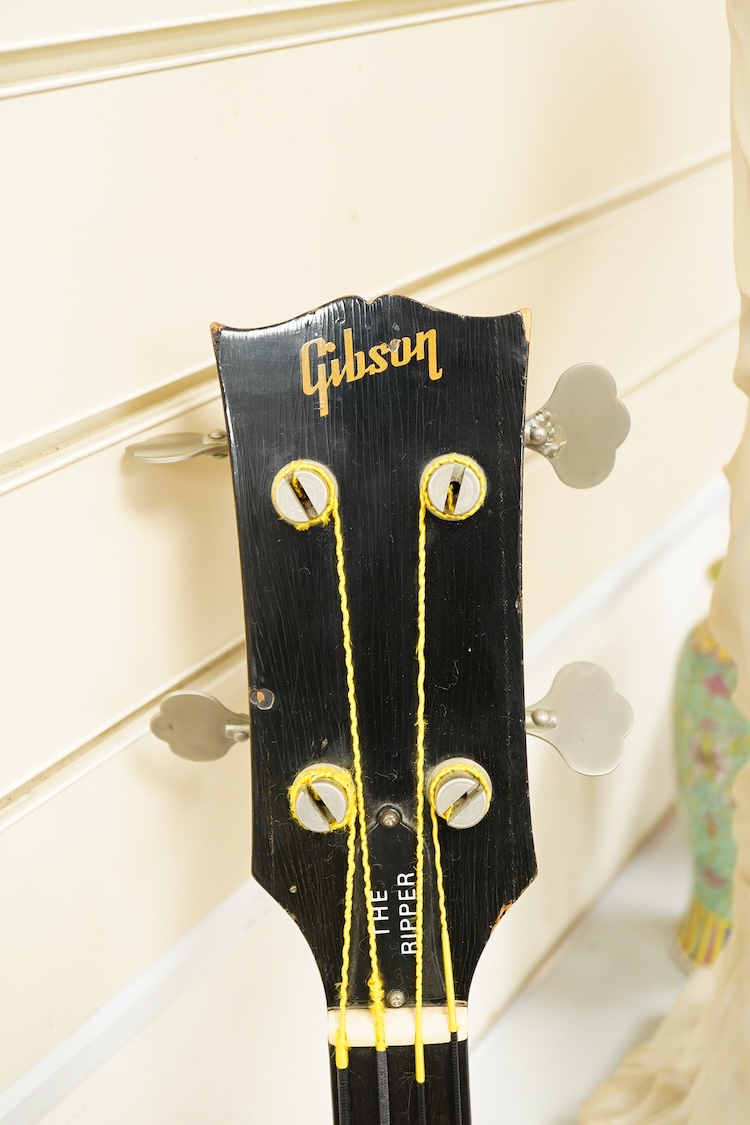 A Gibson Ripper bass guitar s/n 101536, c.1975 in Tobacco Sunburst finish (672 examples only produced in this finish), understood to have been owned by Rick Danko of The Band, with a soft gigging case with shoulder strap